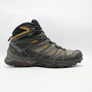 Salomon X Ultra 3 Mid GTX Shoes Men's 9.5 Black Outdoor Waterproof Hiking Boots